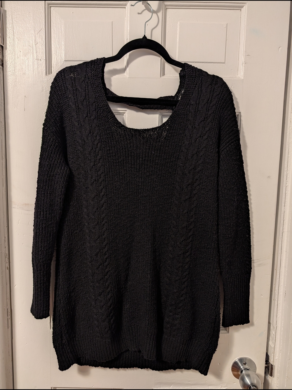 Torrid Black Cable Scoop Neck Sweater